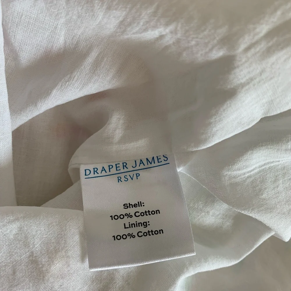 Draper James RSVP midi white cotton dress EEUC size Small - Picture 7 of 7